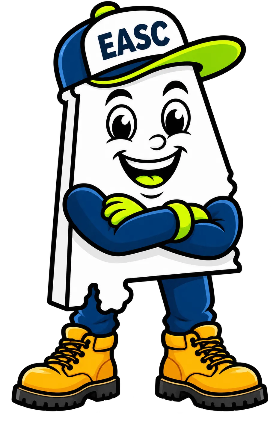 Buddy, the East Alabama Surface Clean mascot